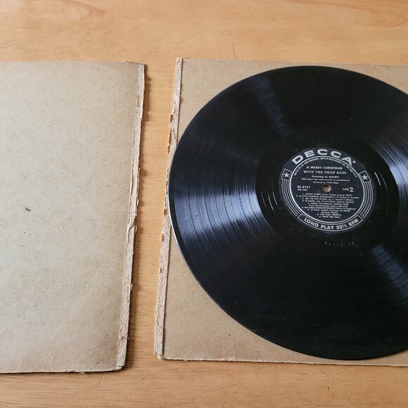 THE FOUR ACES A Merry Christmas LP Vinyl 1955 Decca Records DL 8191 Vintage LP5 - Picture 2 of 10